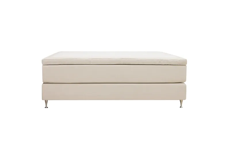 Hilton Premium Kontinentalseng 180x200 cm - Beige Stof - Møbler - Senge - Kontinentalsenge