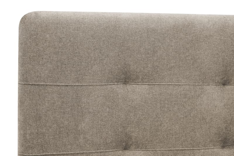 Hilton Premium komplet sengepakke 180x200 cm kontinentalseng med sengegavl - Lysebrun stof - Møbler - Senge - Kontinentalsenge