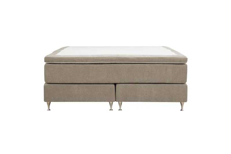 Hilton Premium kontinentalseng 180x200 cm - Lysebrunt stof - Møbler - Senge - Kontinentalsenge