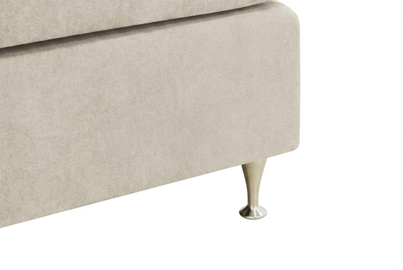 Hilton Premium komplet sengepakke 180x200 cm kontinentalseng med sengegavl - Beige stof - Møbler - Senge - Kontinentalsenge