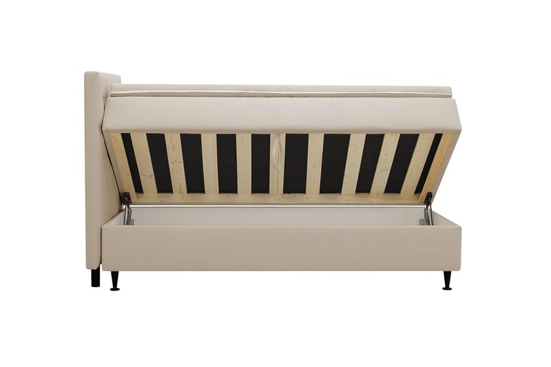 Hilton Plus Komplet sengepakke med opbevaring 90x200 cm - Beige - Møbler - Senge - Kontinentalsenge