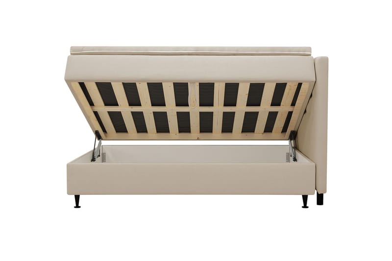 Hilton Plus Kontinentalseng med opbevaring 120x200 cm - Beige - Møbler - Senge - Kontinentalsenge