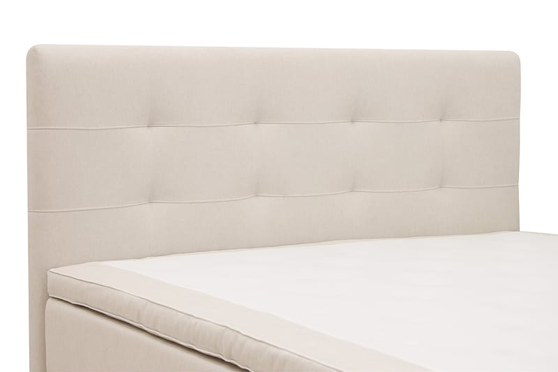 Hilton Premium Kontinentalseng 160x200 cm - Beige Stof - Møbler - Senge - Kontinentalsenge