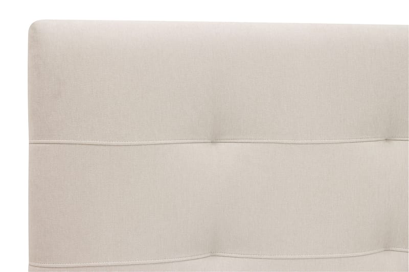 Hilton Premium Komplet Sengepakke 160x200 cm Kontinentalseng med Sengegavl - Beige Stof - Møbler - Senge - Kontinentalsenge