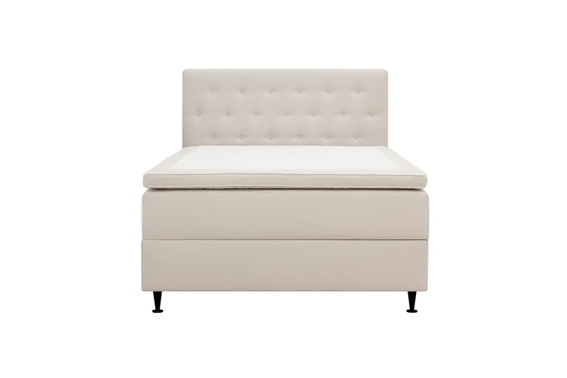 Hilton Plus Komplet sengepakke med opbevaring 140x200 cm, Lys beige