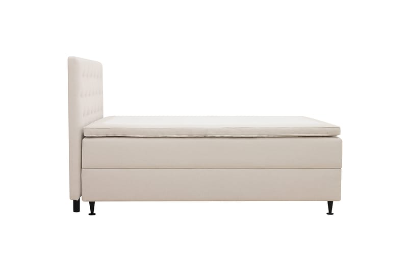 Hilton Plus Komplet sengepakke med opbevaring 120x200 cm - Lys beige - Møbler - Senge - Kontinentalsenge