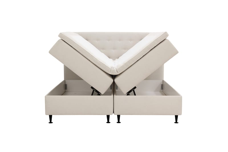 Hilton Plus Komplet sengepakke med opbevaring 180x200 cm - Lys beige - Møbler - Senge - Kontinentalsenge