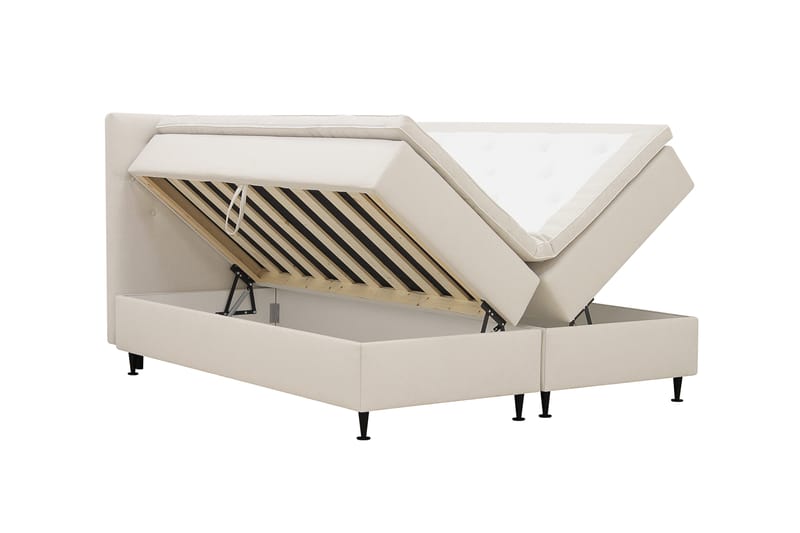 Hilton Plus Komplet sengepakke med opbevaring 180x200 cm - Lys beige - Møbler - Senge - Kontinentalsenge