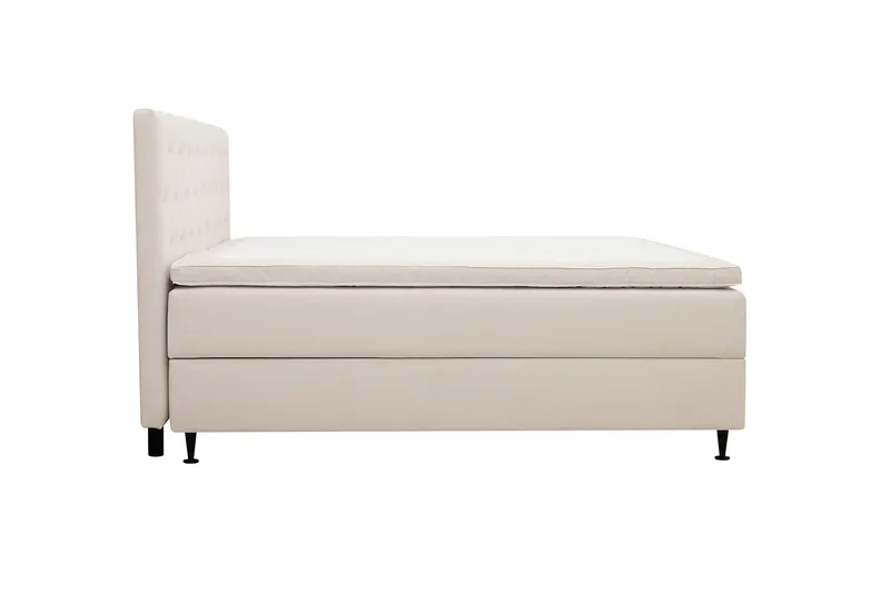 Hilton Plus Komplet sengepakke med opbevaring 160x200 cm - Lys beige - Møbler - Senge - Kontinentalsenge