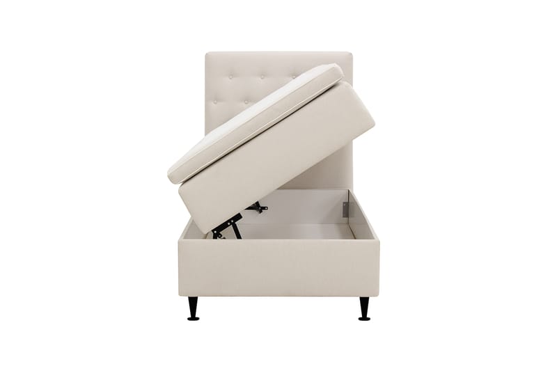 Hilton Plus Komplet sengepakke med opbevaring 90x200 cm - Lys beige - Møbler - Senge - Kontinentalsenge