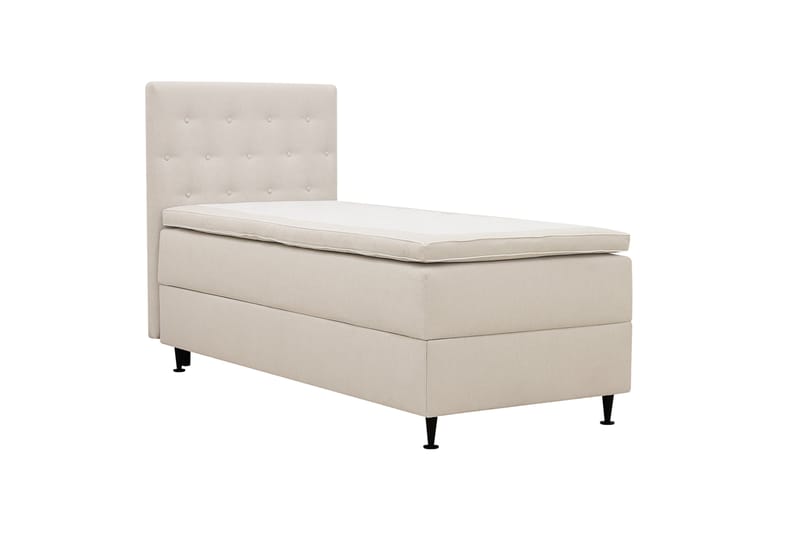 Hilton Plus Komplet sengepakke med opbevaring 90x200 cm - Lys beige - Møbler - Senge - Kontinentalsenge