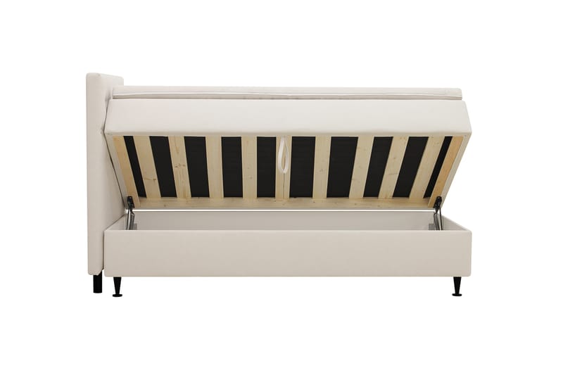 Hilton Plus Komplet sengepakke med opbevaring 90x200 cm - Lys beige - Møbler - Senge - Kontinentalsenge
