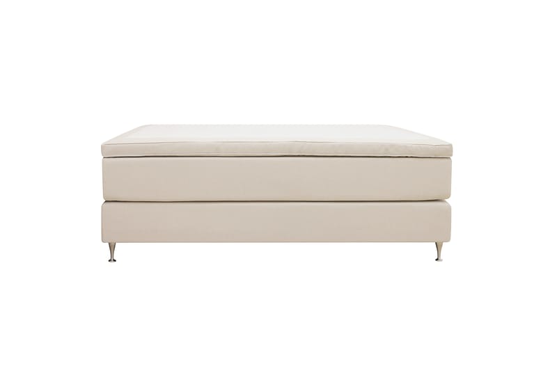 Hilton Premium Kontinentalseng 160x200 cm - Beige Stof - Møbler - Senge - Kontinentalsenge