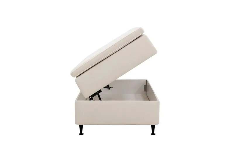 Hilton Plus Kontinentalseng med opbevaring 90x200 cm - Lys beige - Møbler - Senge - Kontinentalsenge