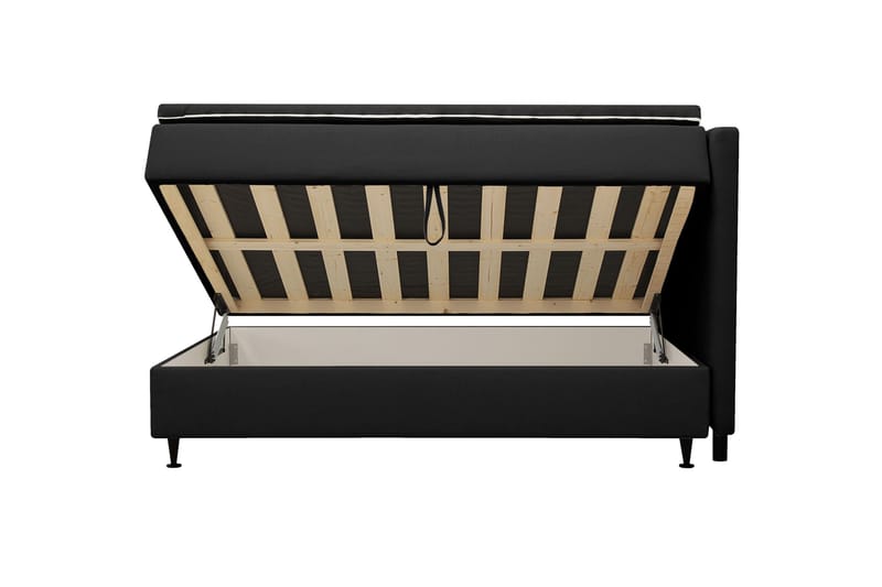 Hilton Plus Komplet sengepakke med opbevaring 120x200 cm - Antracit - Møbler - Senge - Kontinentalsenge