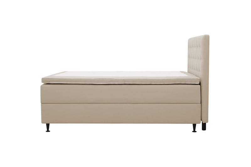 Hilton Plus Komplet sengepakke med opbevaring 120x200 cm - Beige - Møbler - Senge - Kontinentalsenge