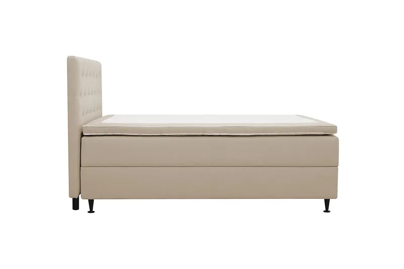 Hilton Plus Komplet sengepakke med opbevaring 120x200 cm - Beige - Møbler - Senge - Kontinentalsenge