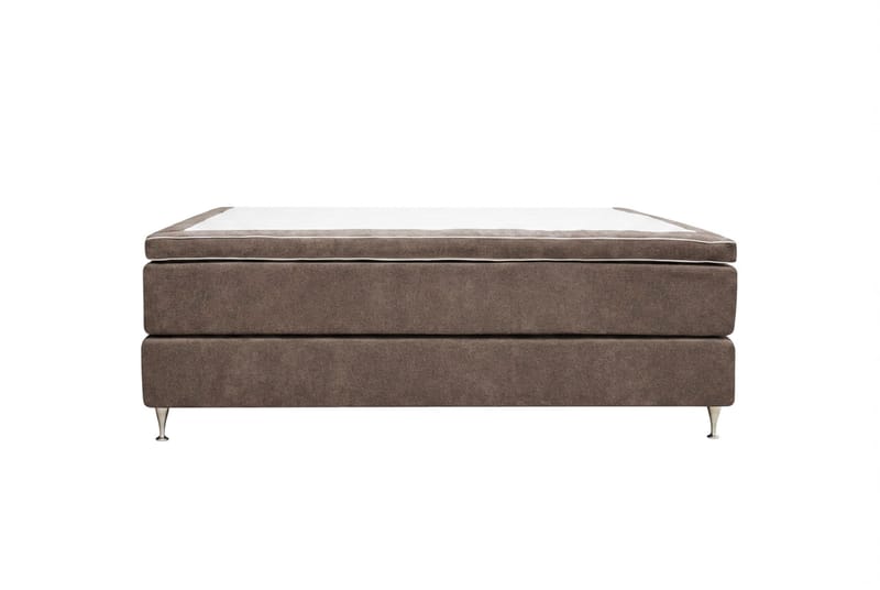 Hilton Premium kontinentalseng 180x200 cm - Brunt stof - Møbler - Senge - Kontinentalsenge