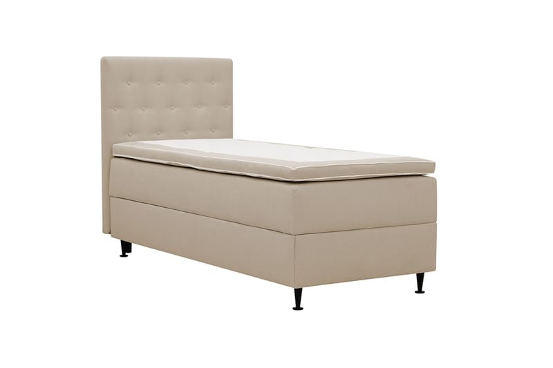 Hilton Plus Komplet sengepakke med opbevaring 90x200 cm - Beige - Møbler - Senge - Kontinentalsenge