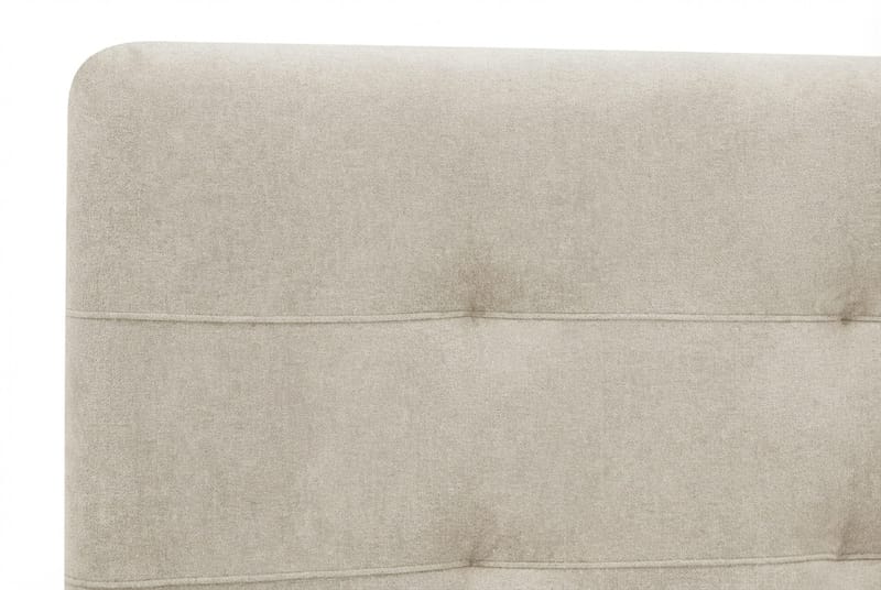 Hilton Premium komplet sengepakke 160x200 cm kontinentalseng med sengegavl - Beige stof - Møbler - Senge - Kontinentalsenge