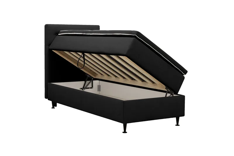 Hilton Plus Komplet sengepakke med opbevaring 90x200 cm - Antracit - Møbler - Senge - Kontinentalsenge