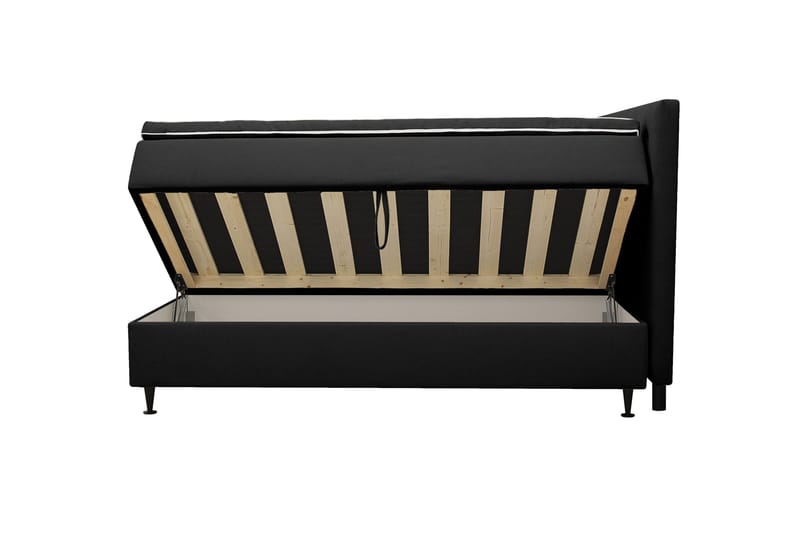 Hilton Plus Komplet sengepakke med opbevaring 160x200 cm - Antracit - Møbler - Senge - Kontinentalsenge