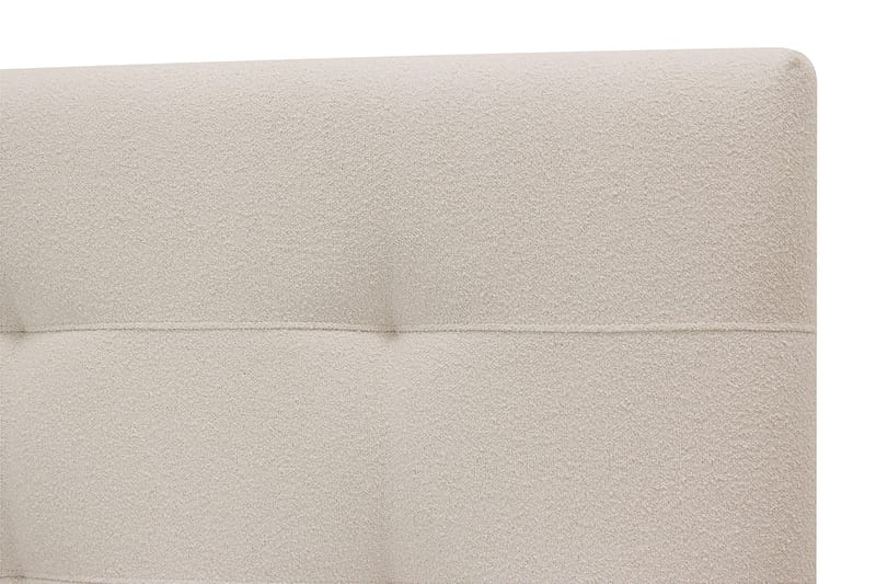 Hilton Premium Komplet Sengepakke 180x200 cm Kontinentalseng med Sengegavl - Beige Bouclé - Møbler - Senge - Kontinentalsenge