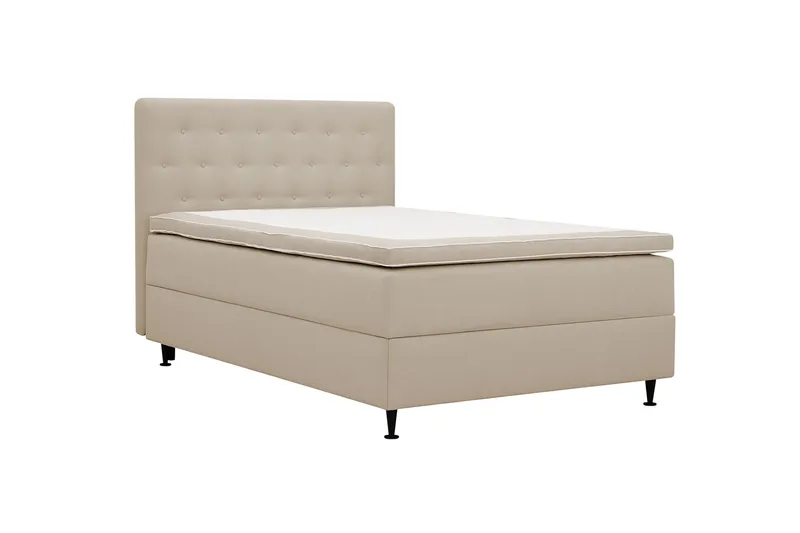 Hilton Plus Komplet sengepakke med opbevaring 120x200 cm - Beige - Møbler - Senge - Kontinentalsenge