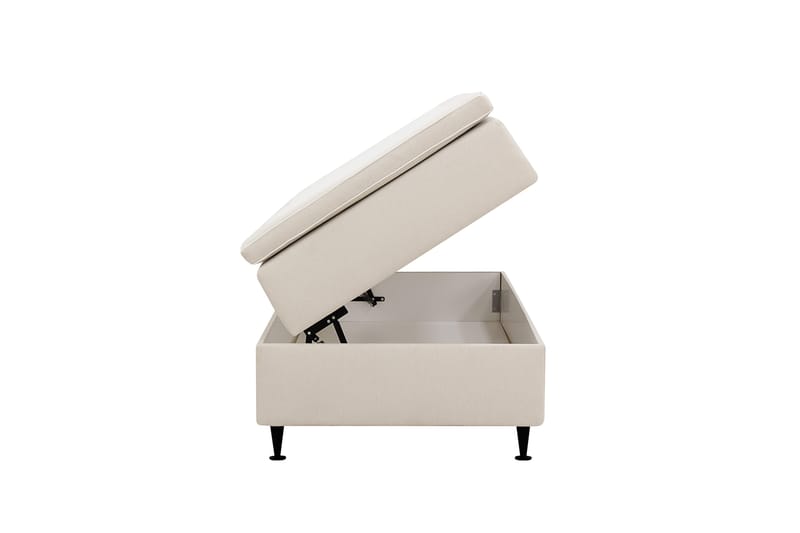 Hilton Plus Kontinentalseng med opbevaring 90x200 cm - Lys beige - Møbler - Senge - Kontinentalsenge