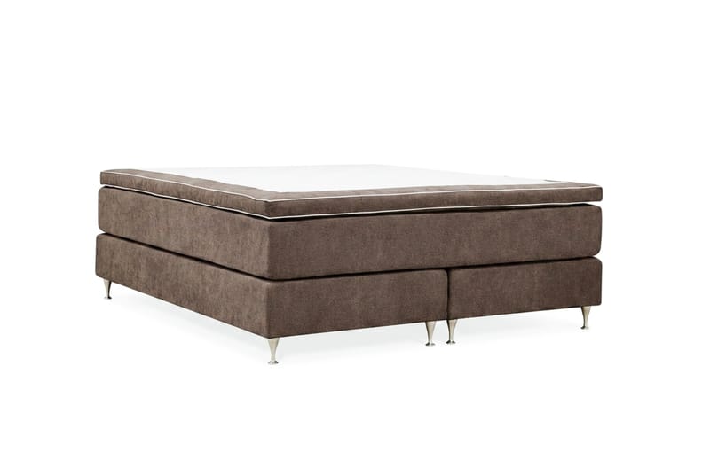 Hilton Premium kontinentalseng 180x200 cm - Brunt stof - Møbler - Senge - Kontinentalsenge