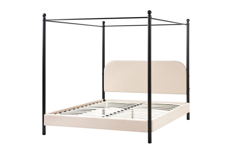 Himmelseng Dannemois, Beige, sort, 140x200 cm