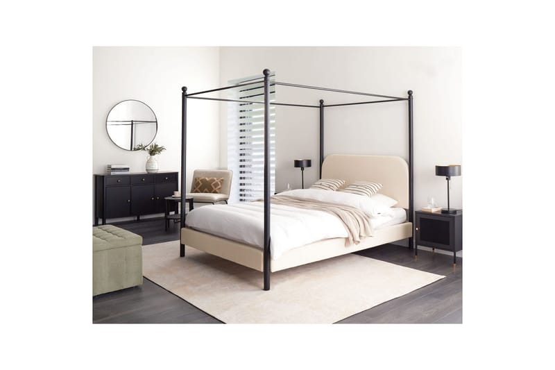 Himmelseng Dannemois - Beige, sort, 140x200 cm - Møbler - Senge - Himmelseng