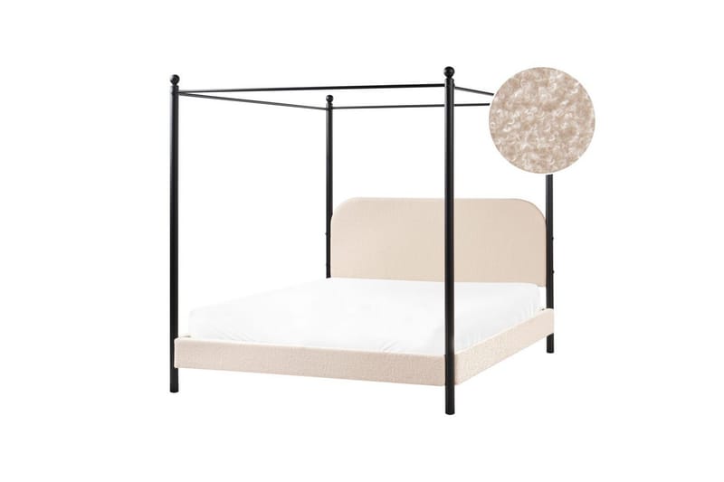 Himmelseng Dannemois - Beige, sort, 160x200 cm - Møbler - Senge - Himmelseng