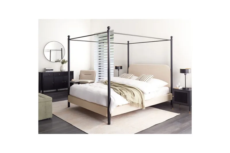 Himmelseng Dannemois - Beige, sort, 160x200 cm - Møbler - Senge - Himmelseng