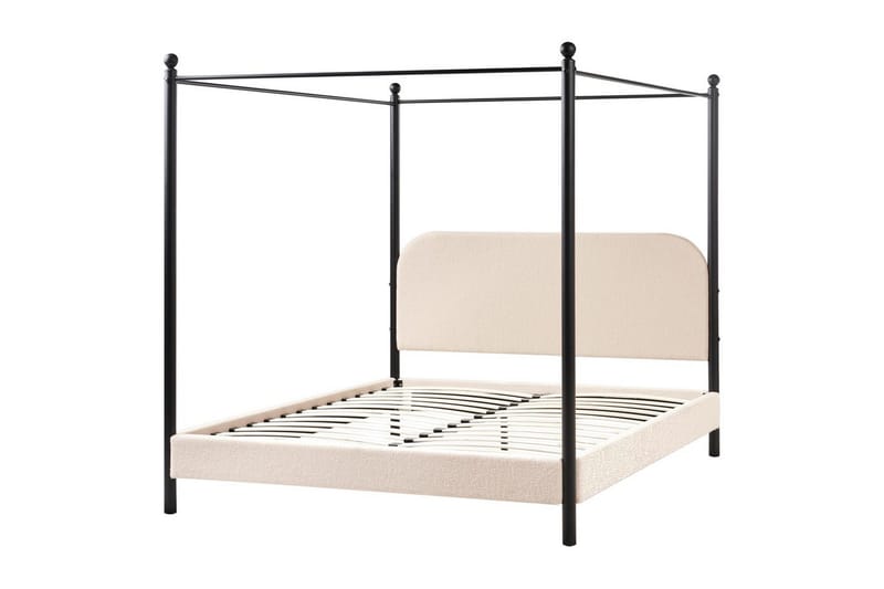 Himmelseng Dannemois, Beige, sort, 160x200 cm