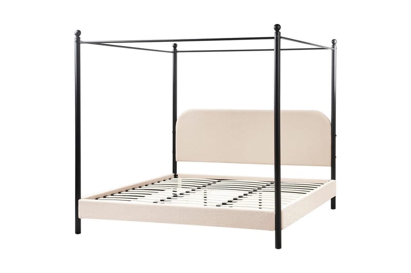 Himmelseng Dannemois, Beige, sort, 180x200 cm