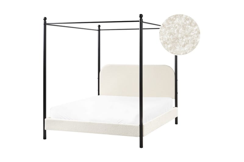Himmelseng Dannemois - Hvid, Sort, 140x200 cm - Møbler - Senge - Himmelseng