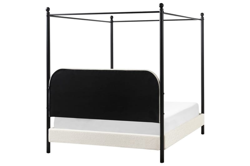 Himmelseng Dannemois - Hvid, Sort, 140x200 cm - Møbler - Senge - Himmelseng