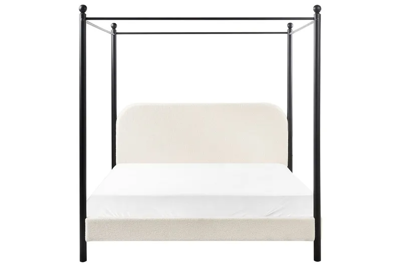 Himmelseng Dannemois - Hvid, Sort, 160x200 cm - Møbler - Senge - Himmelseng