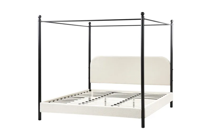 Himmelseng Dannemois, Hvid, Sort, 180x200 cm