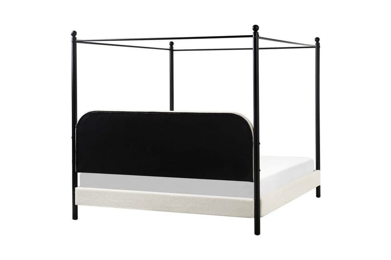 Himmelseng Dannemois - Hvid, Sort, 180x200 cm - Møbler - Senge - Himmelseng