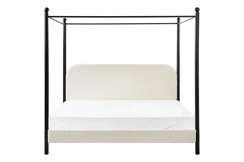 Himmelseng Dannemois - Hvid, Sort, 180x200 cm - Møbler - Senge - Himmelseng