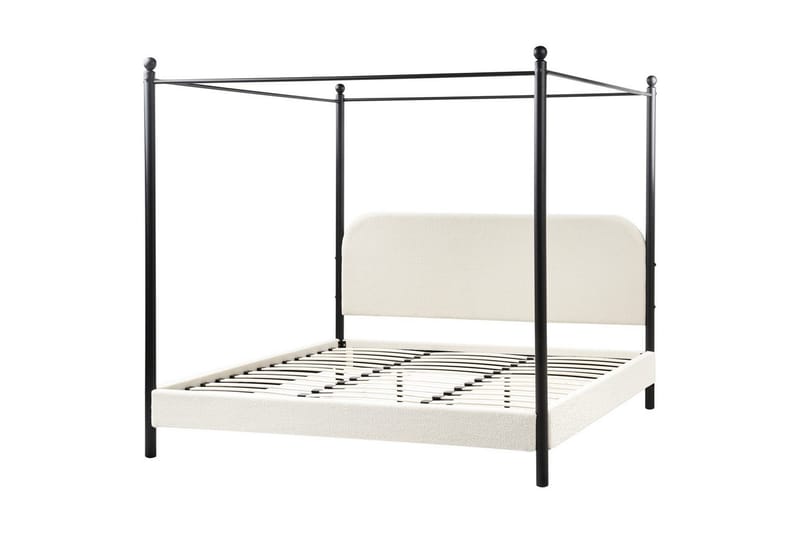 Himmelseng Dannemois, Hvid, Sort, 180x200 cm