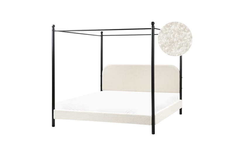 Himmelseng Dannemois - Hvid, Sort, 180x200 cm - Møbler - Senge - Himmelseng