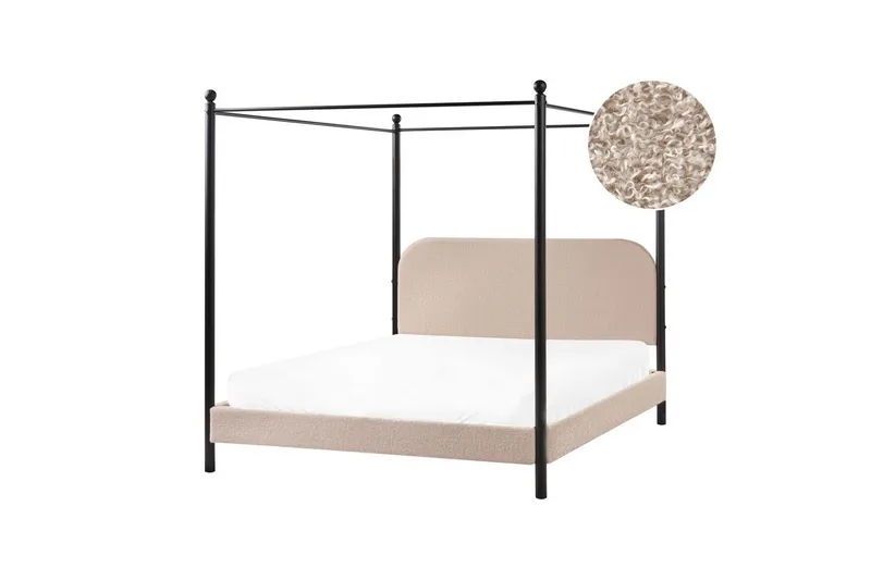 Himmelseng Dannemois - Taupe, sort, 160x200 cm - Møbler - Senge - Himmelseng