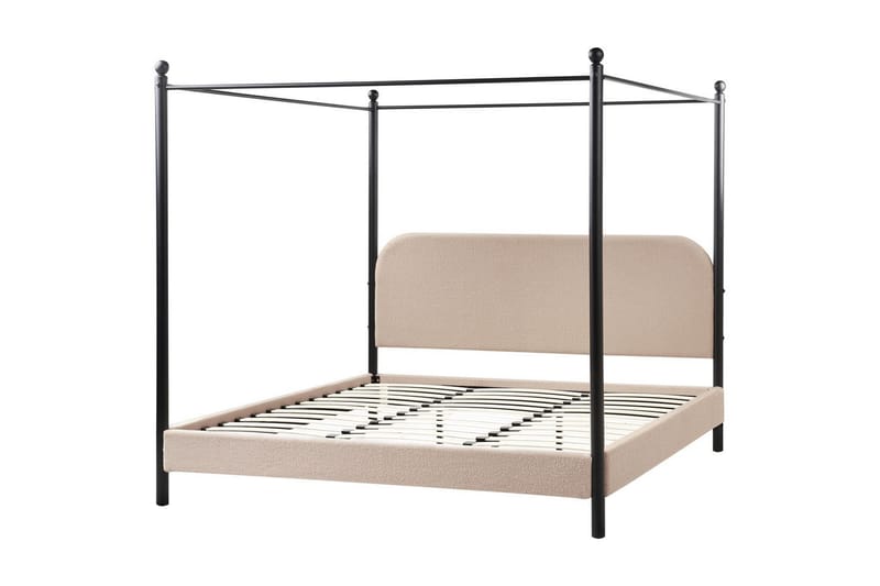 Himmelseng Dannemois - Taupe, sort, 180x200 cm - Møbler - Senge - Himmelseng