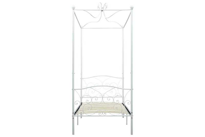 Sengestel Til Himmelseng 100 X 200 Cm Metal Hvid - Hvid - Møbler - Senge - Himmelseng