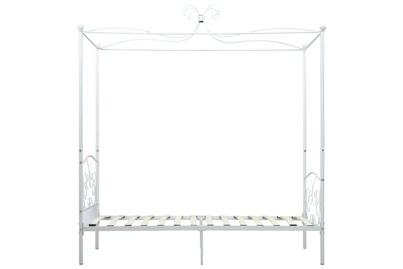Sengestel Til Himmelseng 100 X 200 Cm Metal Hvid - Hvid - Møbler - Senge - Himmelseng