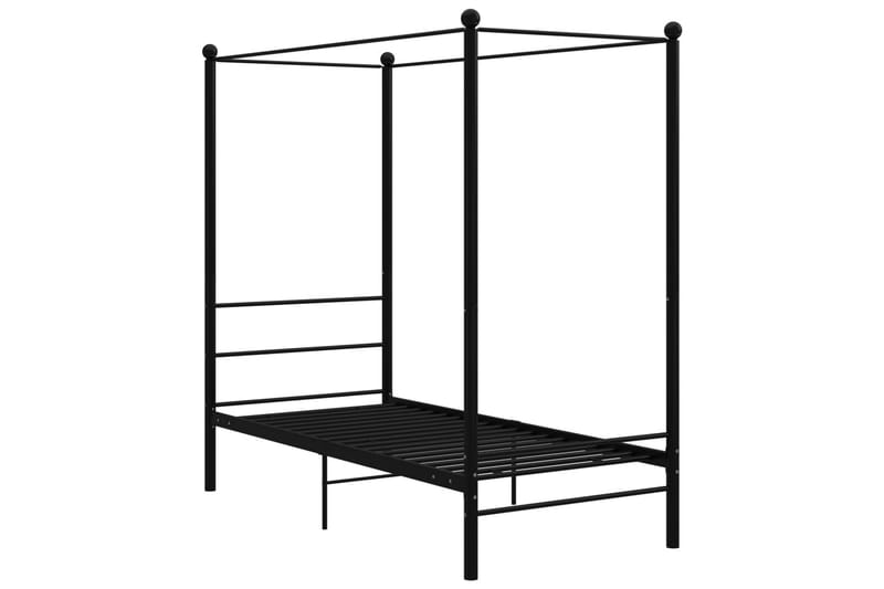 sengestel til himmelseng 100x200 cm metal sort - Sort - Møbler - Senge - Himmelseng