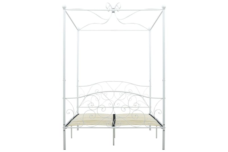 Sengestel Til Himmelseng 120 X 200 Cm Metal Hvid - Hvid - Møbler - Senge - Himmelseng